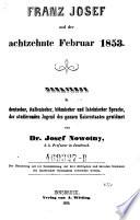 Franz Josef und der achtzehnte Februar 1853
