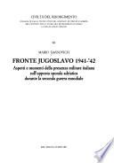 Fronte jugoslavo, 1941-'42