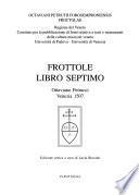 Frottole libro septimo