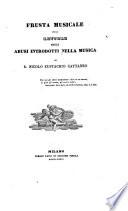 Frusta musicale, ossia Lettere sugli abusi introdotti nella musica