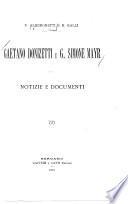 Gaetano Donizetti e G. Simone Mayr