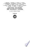 Gaetano Salvemini tra politica e storia