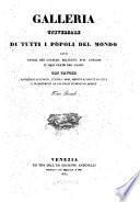 Galleria Universale di Tutti I Popoli del Mondo