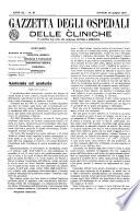 Gazzetta degli ospedali e delle cliniche