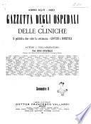 Gazzetta degli ospedali e delle cliniche