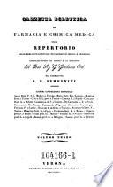 Gazzetta eclettica di farmacia chimica-medica ... pei farmacisti, medici (etc.) Compilato da G(iovanni) B(attista) Sembenini