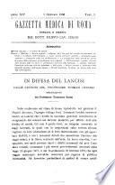 Gazzetta medica di Roma