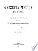 Gazzetta medica di Roma
