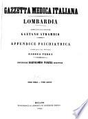 Gazzetta medica italiana, Lombardia