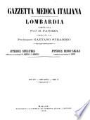 Gazzetta medica italiana, Lombardia