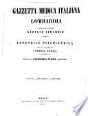 Gazzetta medica italiana, Lombardia