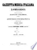 Gazzetta medica italiana Lombardia