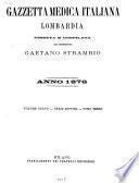 Gazzetta medica italiana, Lombardia