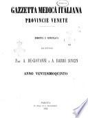 Gazzetta medica italiana provincie venete