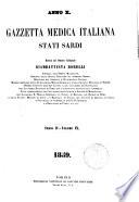 Gazzetta medica italiana. Stati Sardi