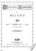 Gazzetta musicale di Milano