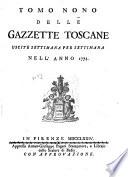 Gazzetta toscana ...