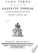 Gazzetta toscana ...