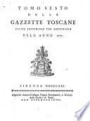 Gazzetta toscana ...