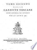 Gazzetta toscana ...