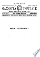 Gazzetta ufficiale della Repubblica italiana. Parte prima, 1. serie speciale, Corte costituzionale
