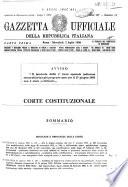 Gazzetta ufficiale della Repubblica italiana. Parte prima, 1. serie speciale, Corte costituzionale