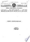 Gazzetta ufficiale della Repubblica italiana. Parte prima, 1. serie speciale, Corte costituzionale