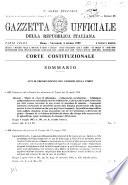Gazzetta ufficiale della Repubblica italiana. Parte prima, 1. serie speciale, Corte costituzionale