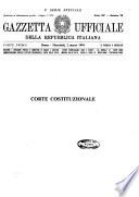 Gazzetta ufficiale della Repubblica italiana. Parte prima, 1. serie speciale, Corte costituzionale