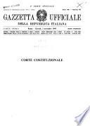Gazzetta ufficiale della Repubblica italiana. Parte prima, 1. serie speciale, Corte costituzionale