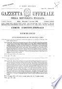 Gazzetta ufficiale della Repubblica italiana. Parte prima, 1. serie speciale, Corte costituzionale