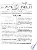 Gazzetta ufficiale della Repubblica italiana. Parte prima, 3. serie speciale, regioni
