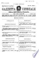 Gazzetta ufficiale della Repubblica italiana. Parte prima, 3. serie speciale, regioni
