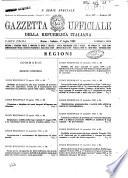 Gazzetta ufficiale della Repubblica italiana. Parte prima, 3. serie speciale, regioni