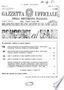 Gazzetta ufficiale della Repubblica italiana. Parte prima, 4. serie speciale, Concorsi ed esami