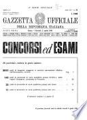 Gazzetta ufficiale della Repubblica italiana. Parte prima, 4. serie speciale, Concorsi ed esami