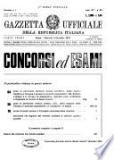 Gazzetta ufficiale della Repubblica italiana. Parte prima, 4. serie speciale, Concorsi ed esami