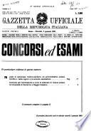 Gazzetta ufficiale della Repubblica italiana. Parte prima, 4. serie speciale, Concorsi ed esami