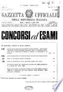 Gazzetta ufficiale della Repubblica italiana. Parte prima, 4. serie speciale, Concorsi ed esami