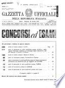 Gazzetta ufficiale della Repubblica italiana. Parte prima, 4. serie speciale, Concorsi ed esami