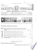 Gazzetta ufficiale della Repubblica italiana. Parte prima, 4. serie speciale, Concorsi ed esami