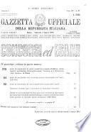 Gazzetta ufficiale della Repubblica italiana. Parte prima, 4. serie speciale, Concorsi ed esami