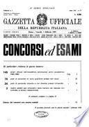 Gazzetta ufficiale della Repubblica italiana. Parte prima, 4. serie speciale, Concorsi ed esami