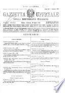 Gazzetta ufficiale della Repubblica italiana. Parte prima, serie generale