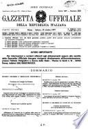 Gazzetta ufficiale della Repubblica italiana. Parte prima, serie generale