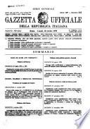 Gazzetta ufficiale della Repubblica italiana. Parte prima, serie generale