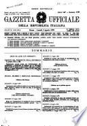 Gazzetta ufficiale della Repubblica italiana. Parte prima, serie generale