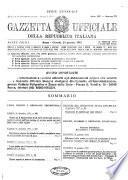 Gazzetta ufficiale della Repubblica italiana. Parte prima, serie generale