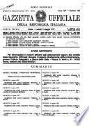 Gazzetta ufficiale della Repubblica italiana. Parte prima, serie generale