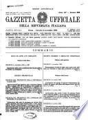 Gazzetta ufficiale della Repubblica italiana. Parte prima, serie generale